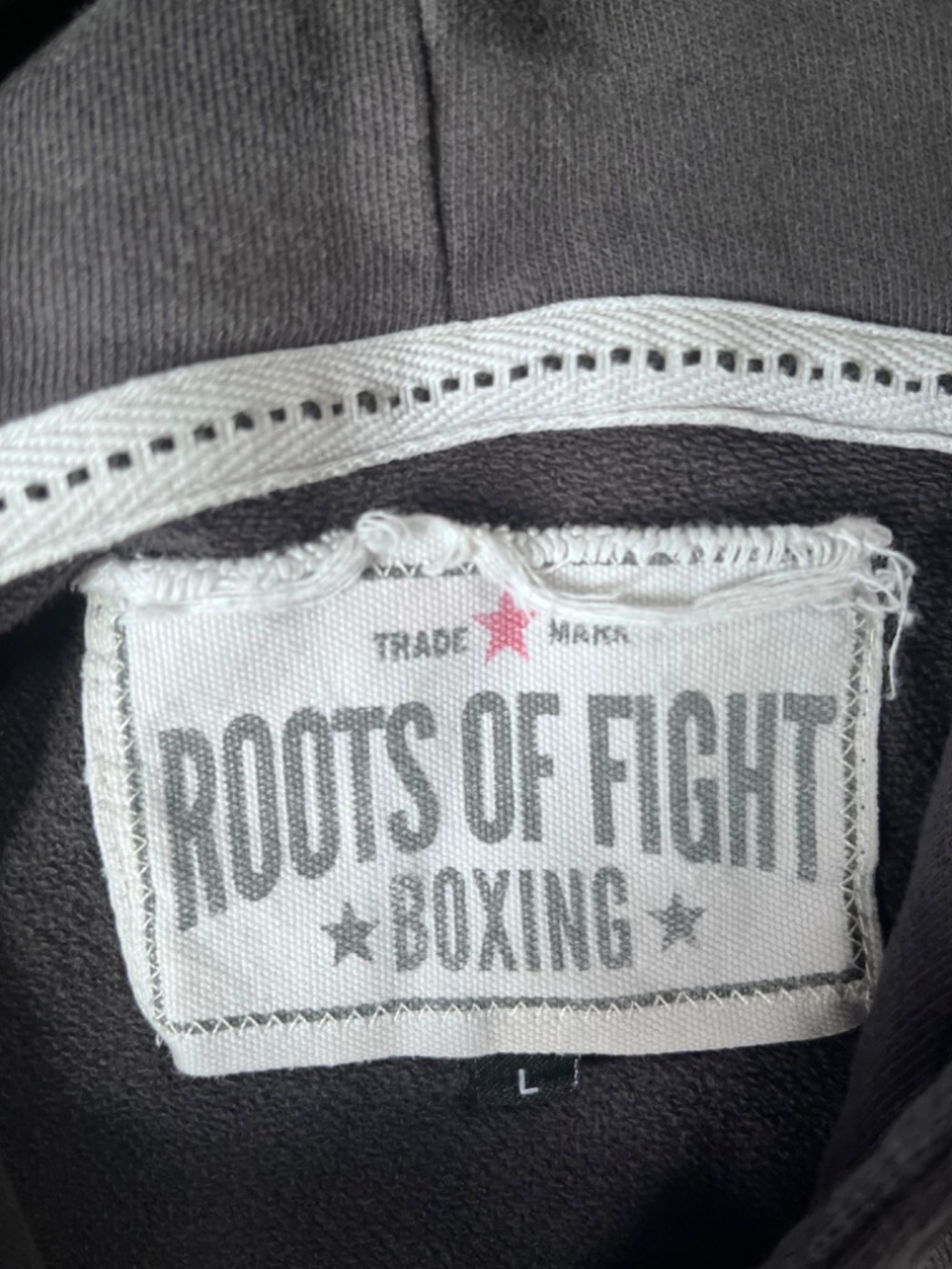 Roots of Fight Mike Tyson Sleeveless Hoodie Sweatshirt Size Large Rare Vintage - Picture 7 of 9